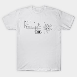 Driving Arrangements for Sewing Machine Vintage Patent Hand Drawing T-Shirt